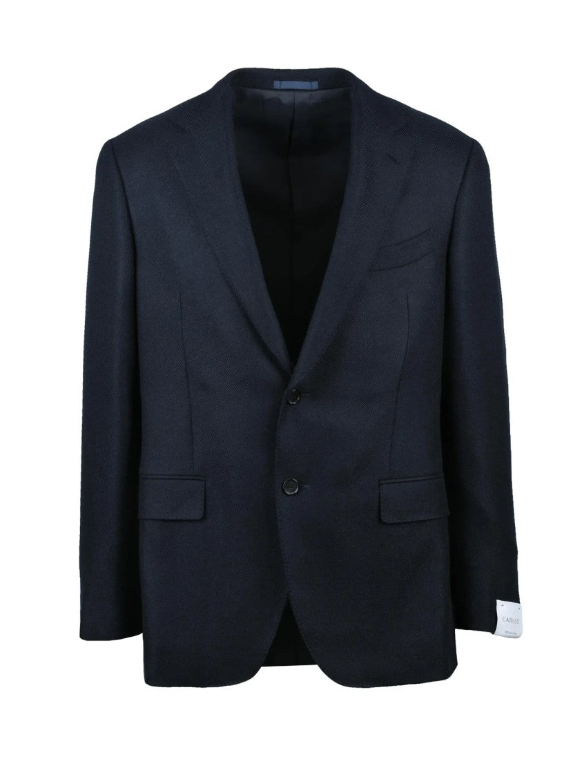 Caruso Rounded Cashmere Jacket With Button Closure And Lined Interior
