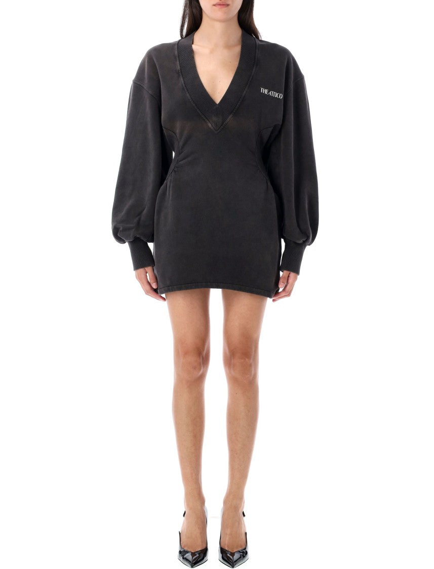 The Attico Fleece Mini Dress