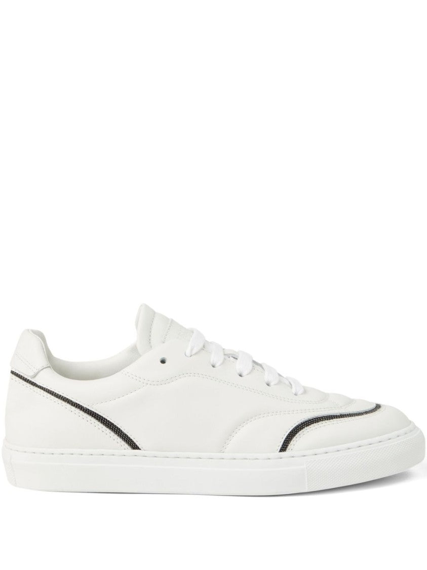 Brunello Cucinelli Monili-Chain Sneakers With Refined Detailing