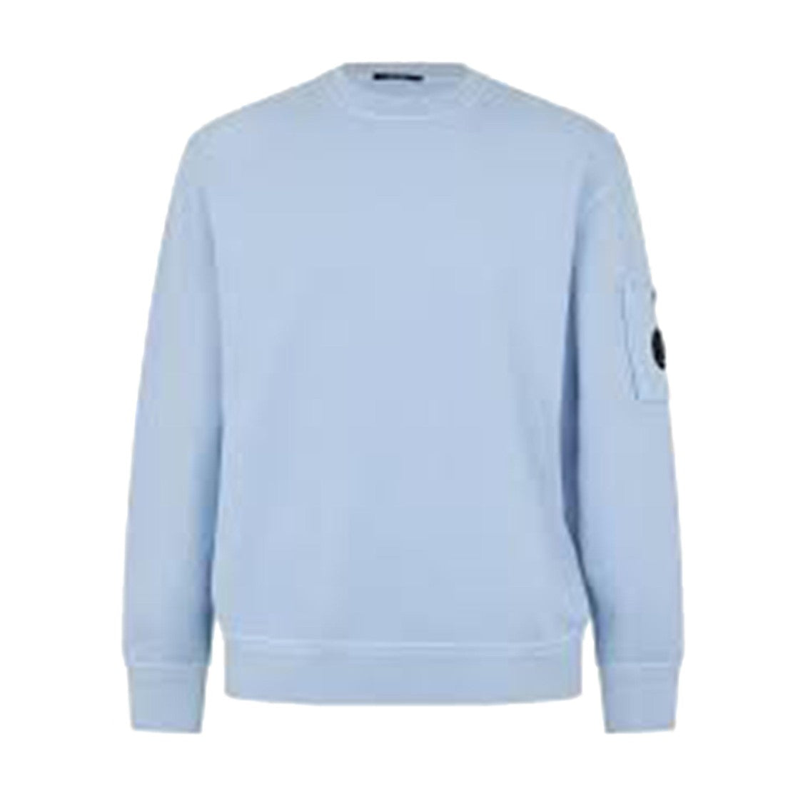 C.P. Company Relaxed Fit Crew Neck Sweatshirt With Iconic Sleeve Patch