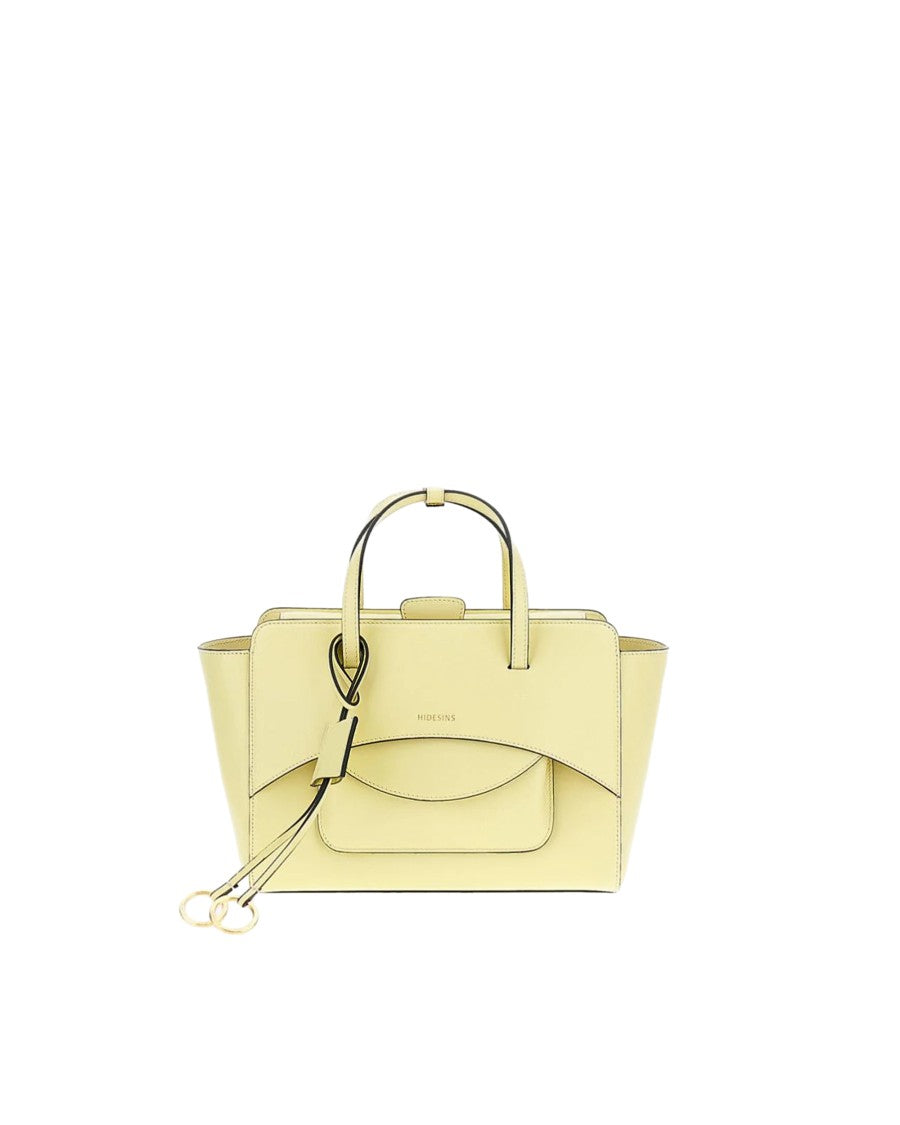 Hidesins Structured Calf Leather Flap Handbag With Hidden Pocket