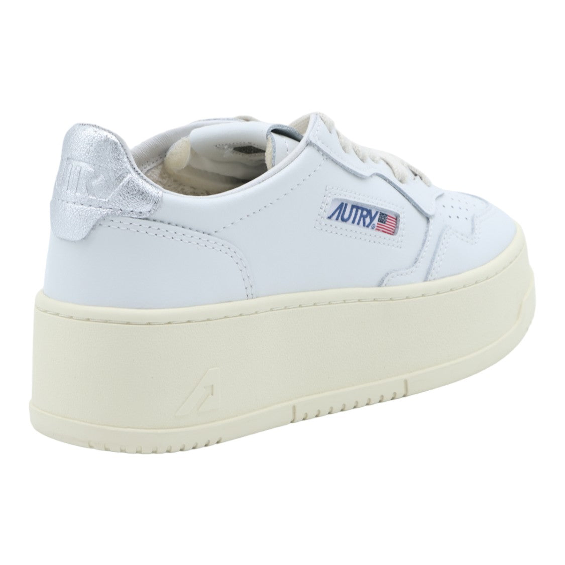 Autry Chunky Sole Sneakers With Metallic Heel Tab And Perforated Details