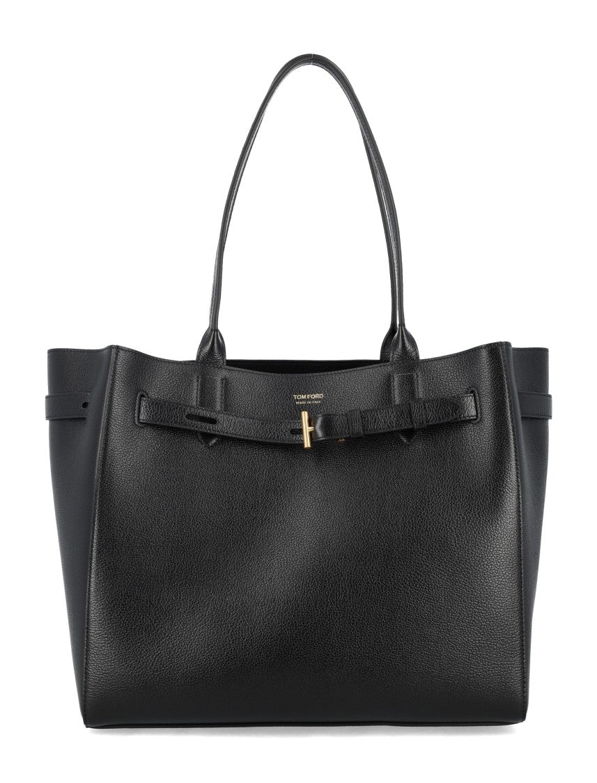 Tom Ford Audrey Medium Leather Double Handle Tote