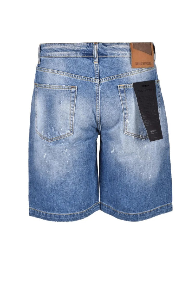 Takeshy Kurosawa Denim Bermuda Shorts With Classic Five-Pocket Design