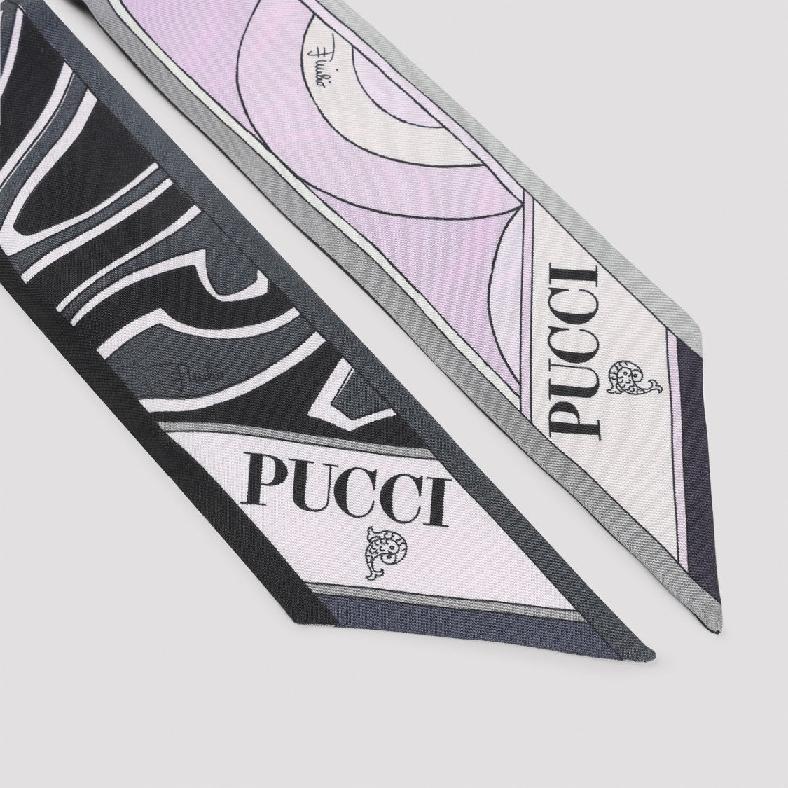 Pucci 5X120 Pink And Black Silk Bandeau