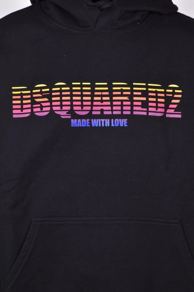Dsquared2 Cotton Hoodie - Black