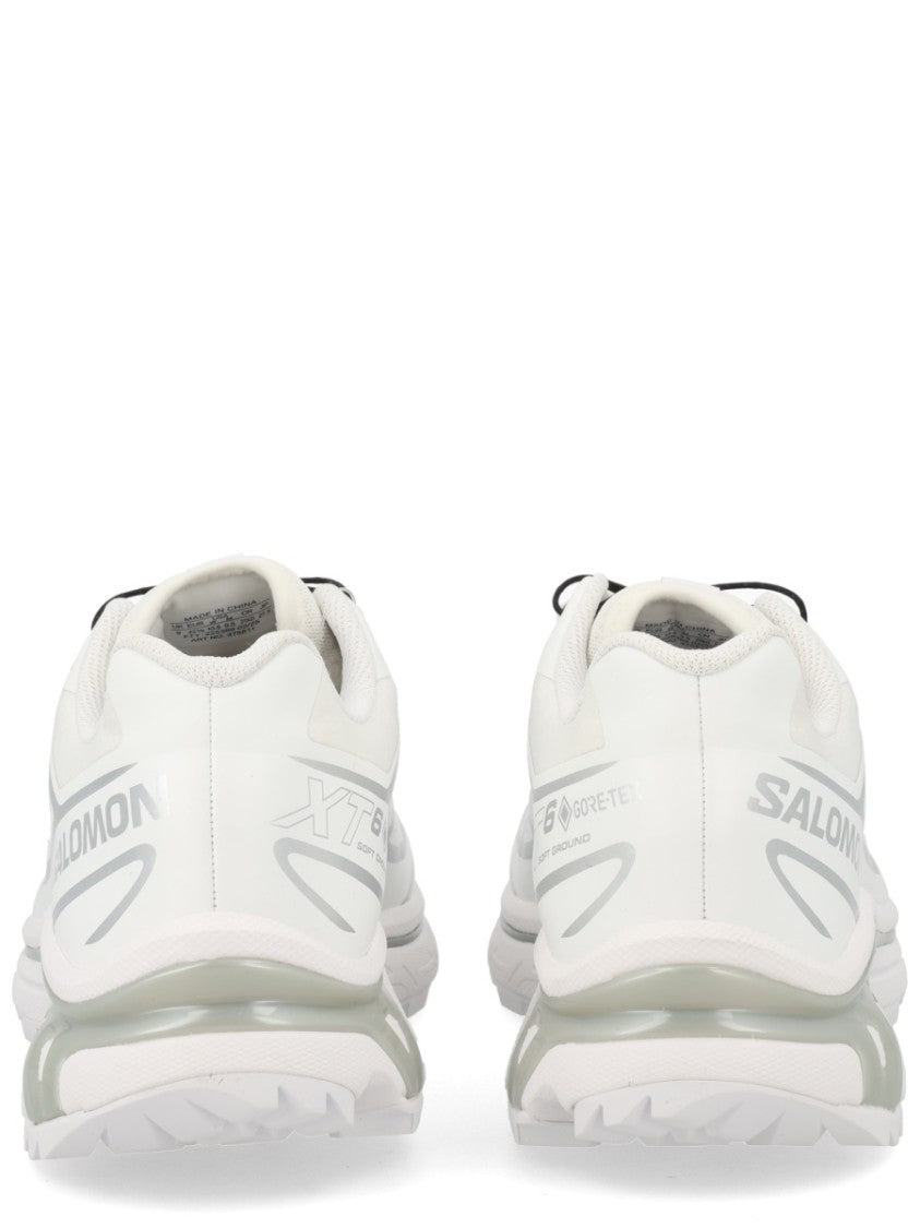 Salomon White Xt-6 Gtx Colorful Tabs Textile Sneakers