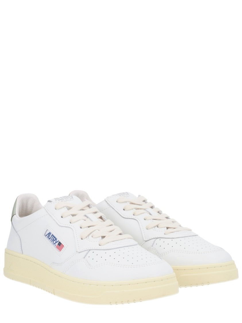 Autry Medalist Low Perforated Muted Green Sneakers