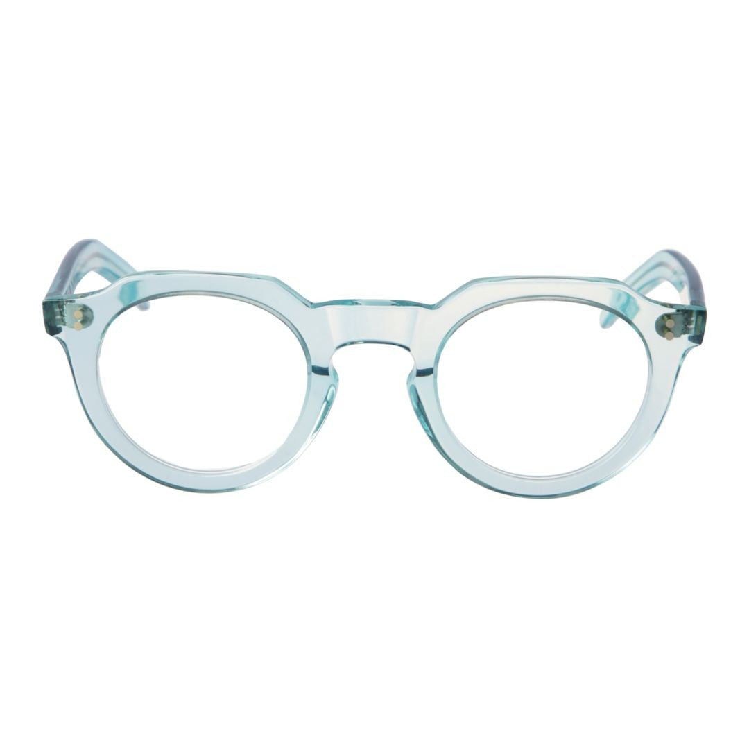 Kador Blue Storiko 46-25 145 Translucent Round Eyeglasses