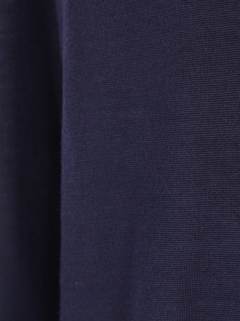 Saint Laurent High-Neck Long-Sleeved Finely Knit Pullover