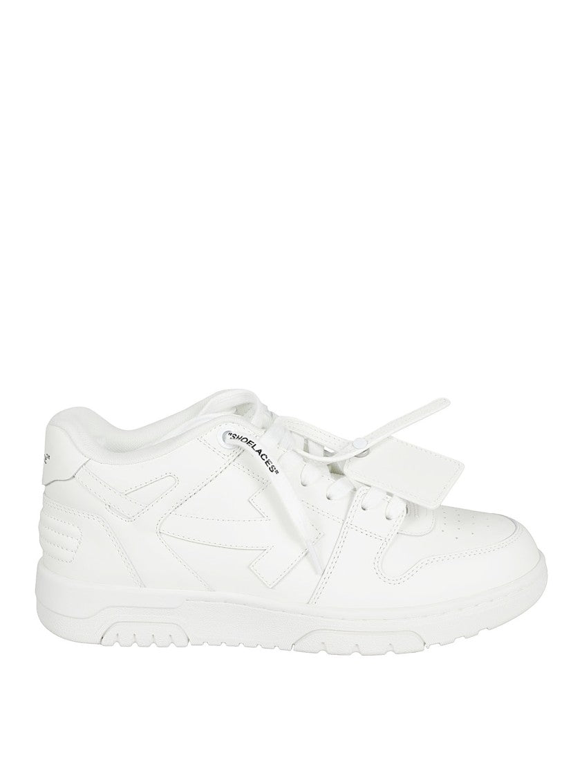 Off-White White Low-Top Sneakers With Minimalist Design