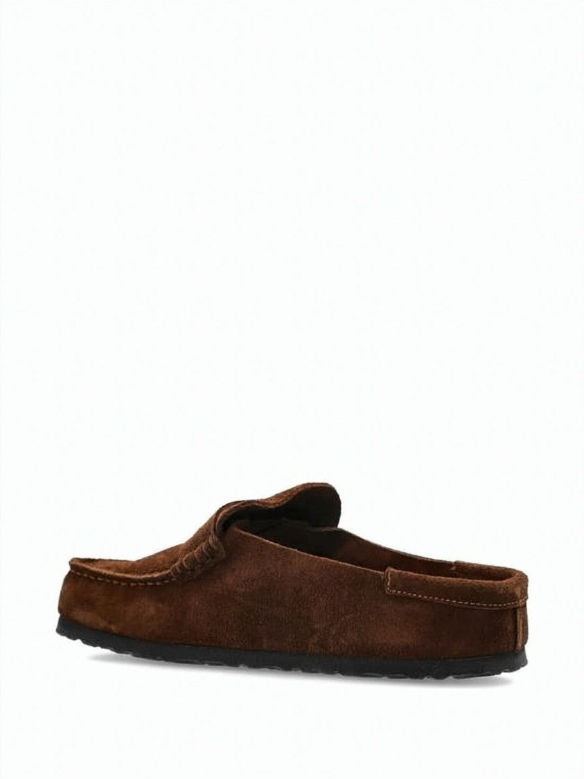 Birkenstock Moccasin-Inspired Suede Mule Slippers