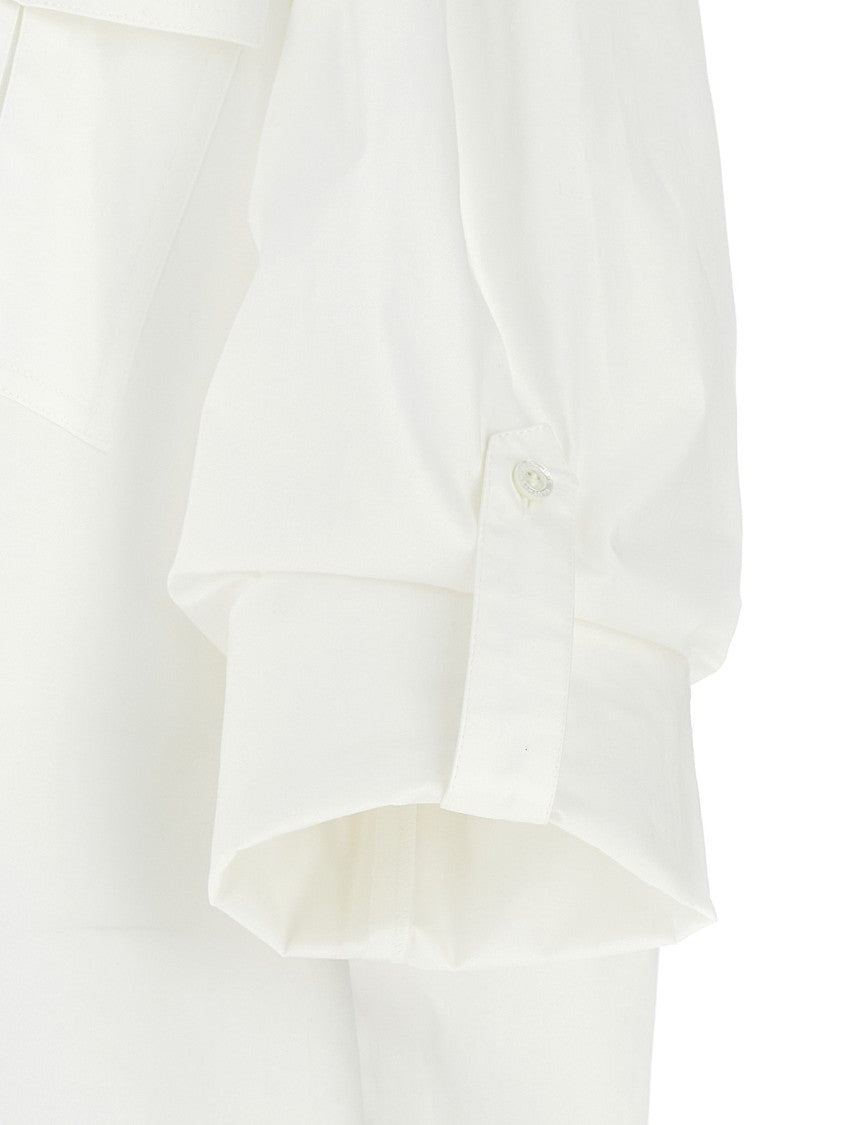 Alexandre Vauthier Front Pocket Cotton Shirt With Button Closure