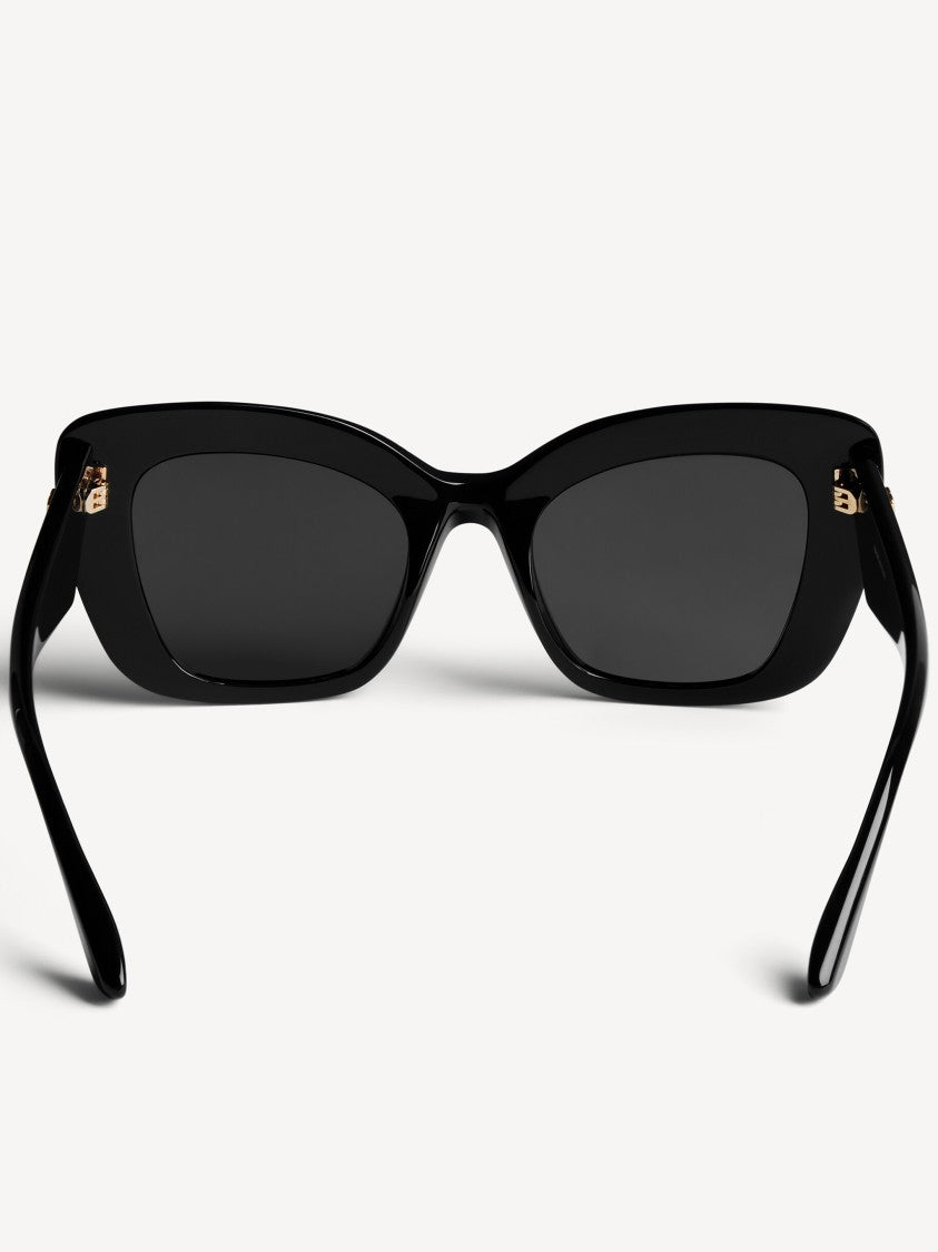 Balenciaga Black Diva Butterfly Oversized Sunglasses