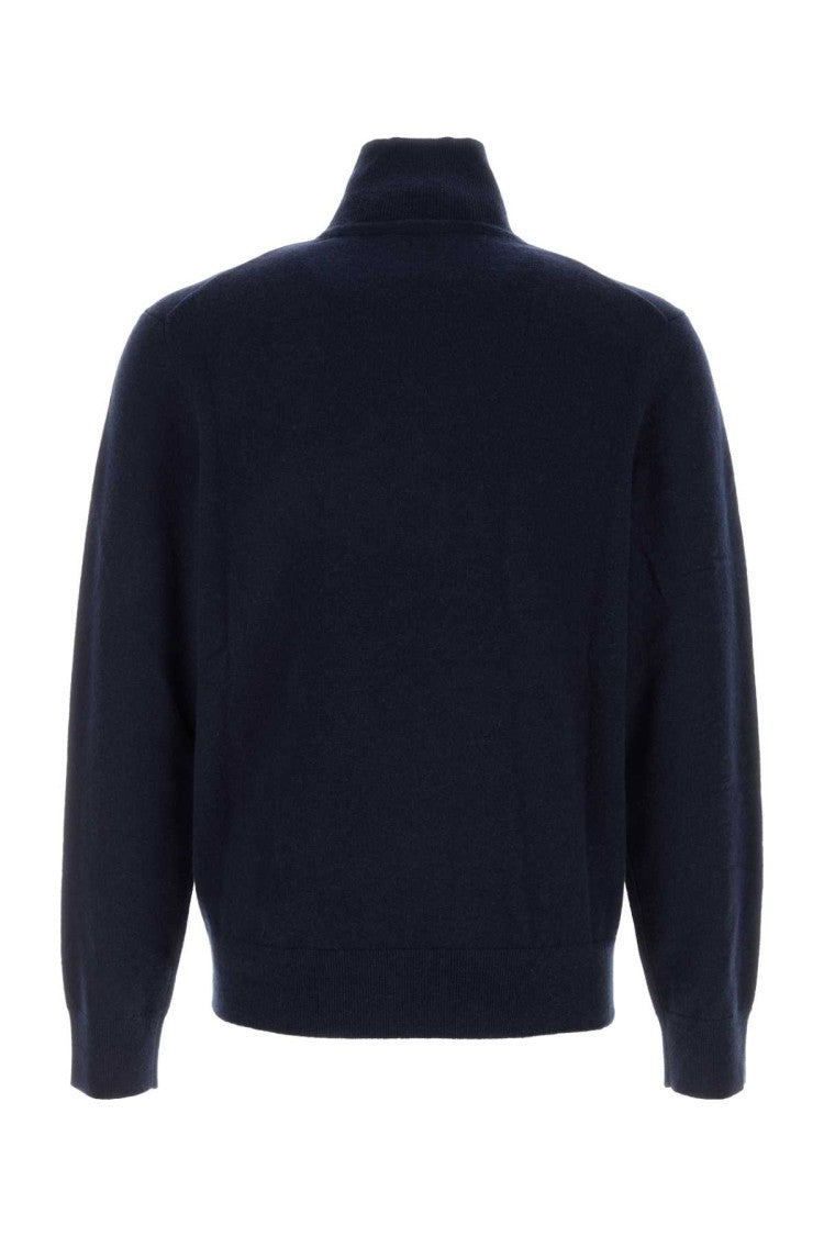 Burberry Dark Blu Stretch Cashmere Blend Sweater