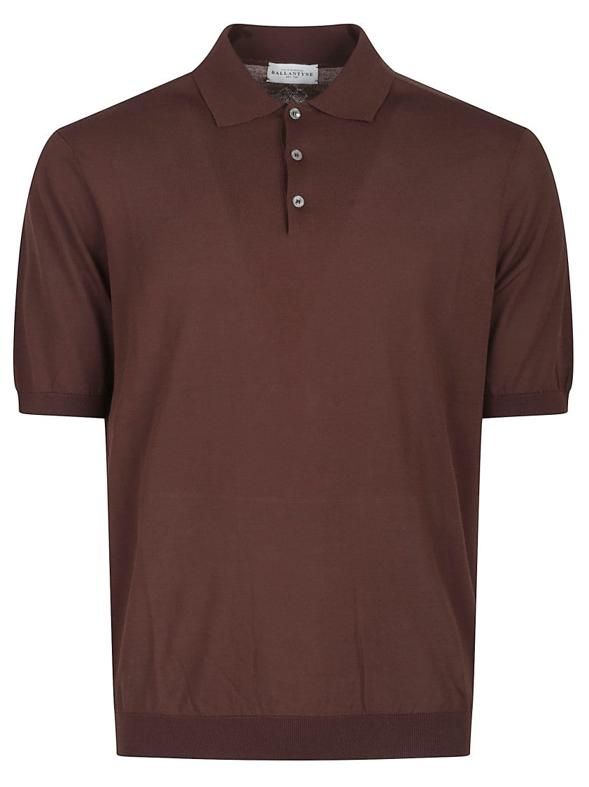Ballantyne Plain Short Sleeve Fitted Polo