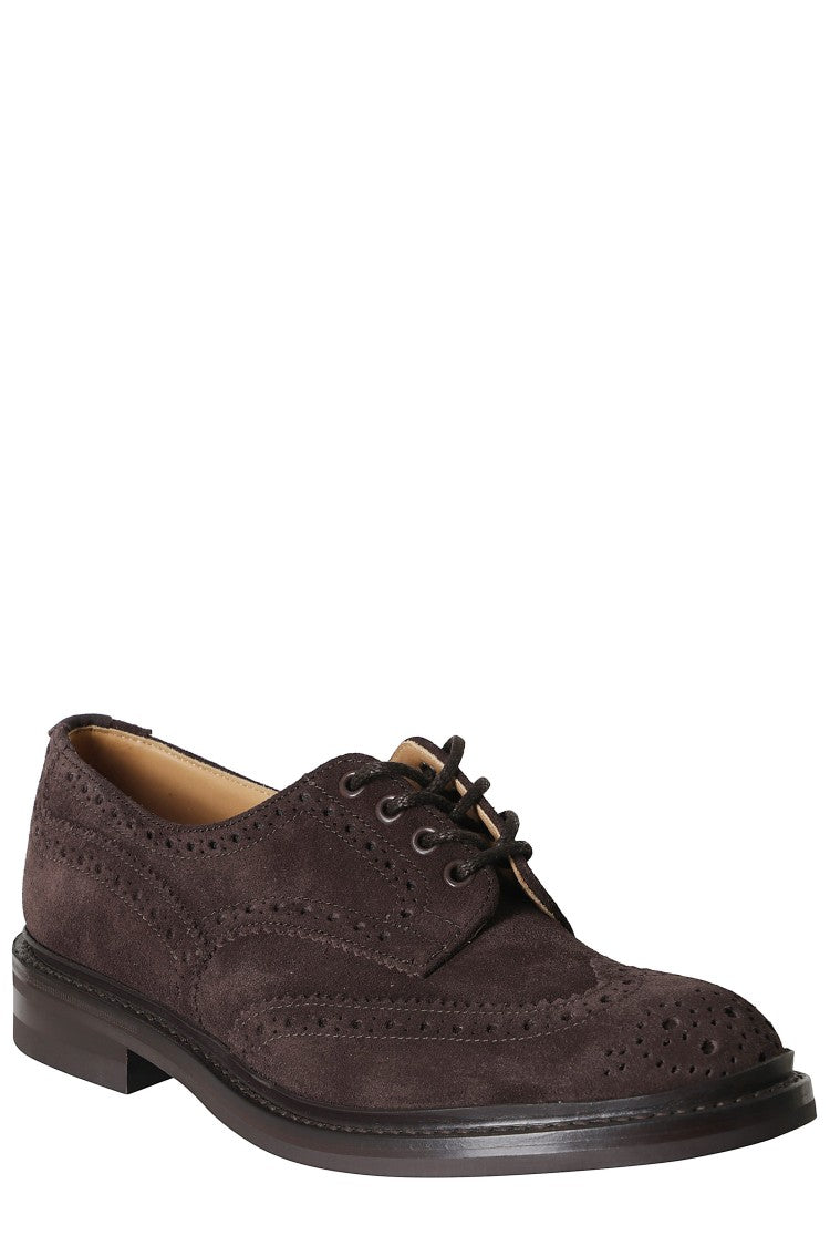 Tricker's Coffee Wingtip Bourton Suede Brogues
