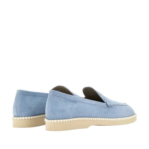 Hogan Light Blue Low Shoes