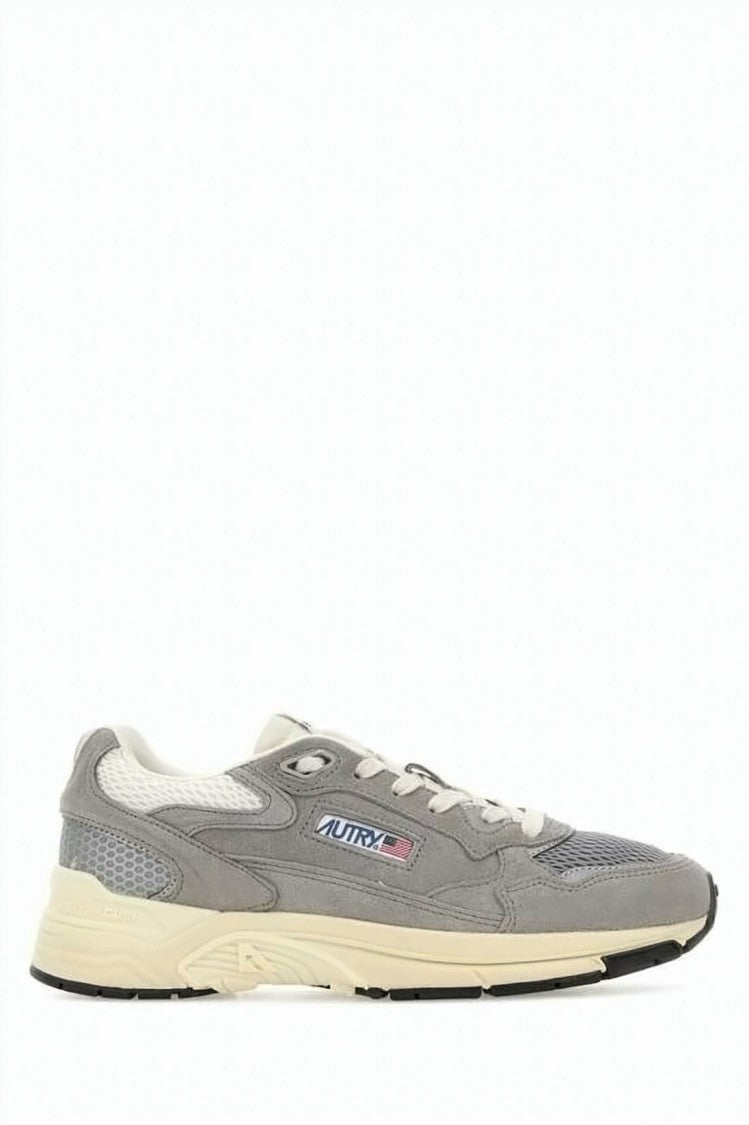 Autry Low-Profile Suede And Mesh Sneakers