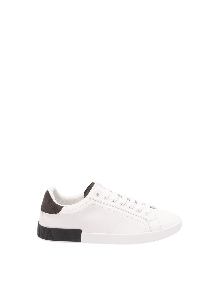 Dolce & Gabbana Black Suede Calf Leather Sneakers