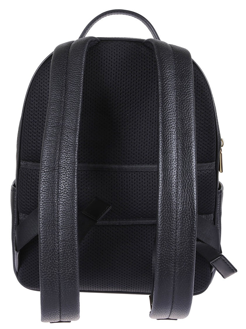 Michael Kors Hammered Leather Backpack With Gold-Tone Accents