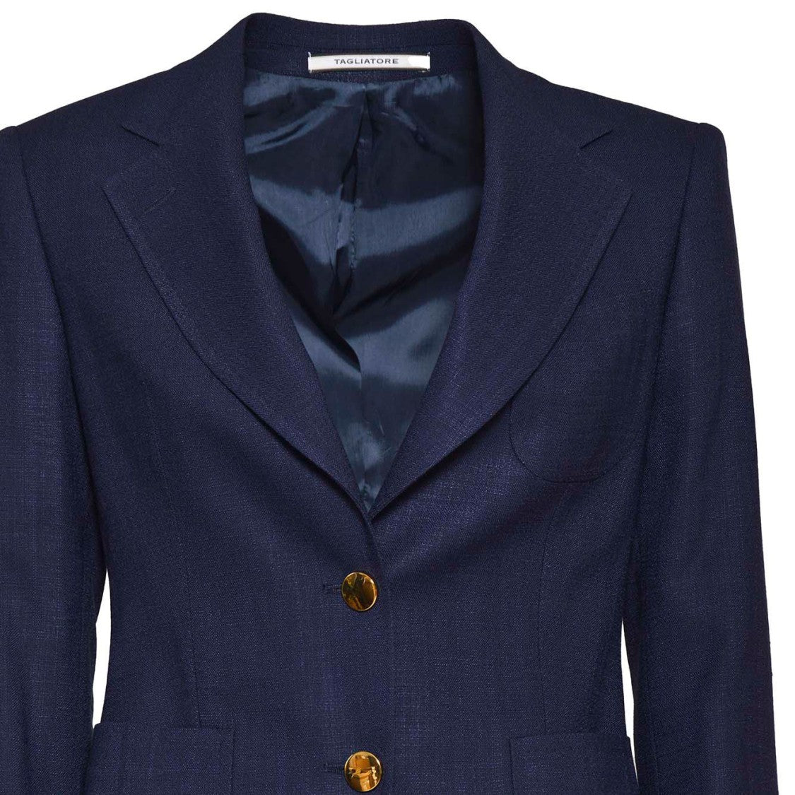 Tagliatore J-Debra Single Breasted Jacket In Blue Viscose Twill