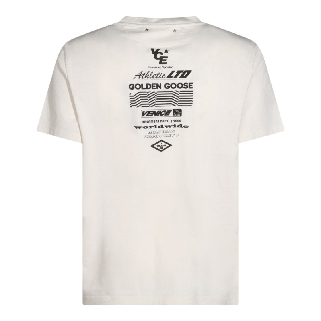 Golden Goose Cream Runner Graphic Printed T-Shirt