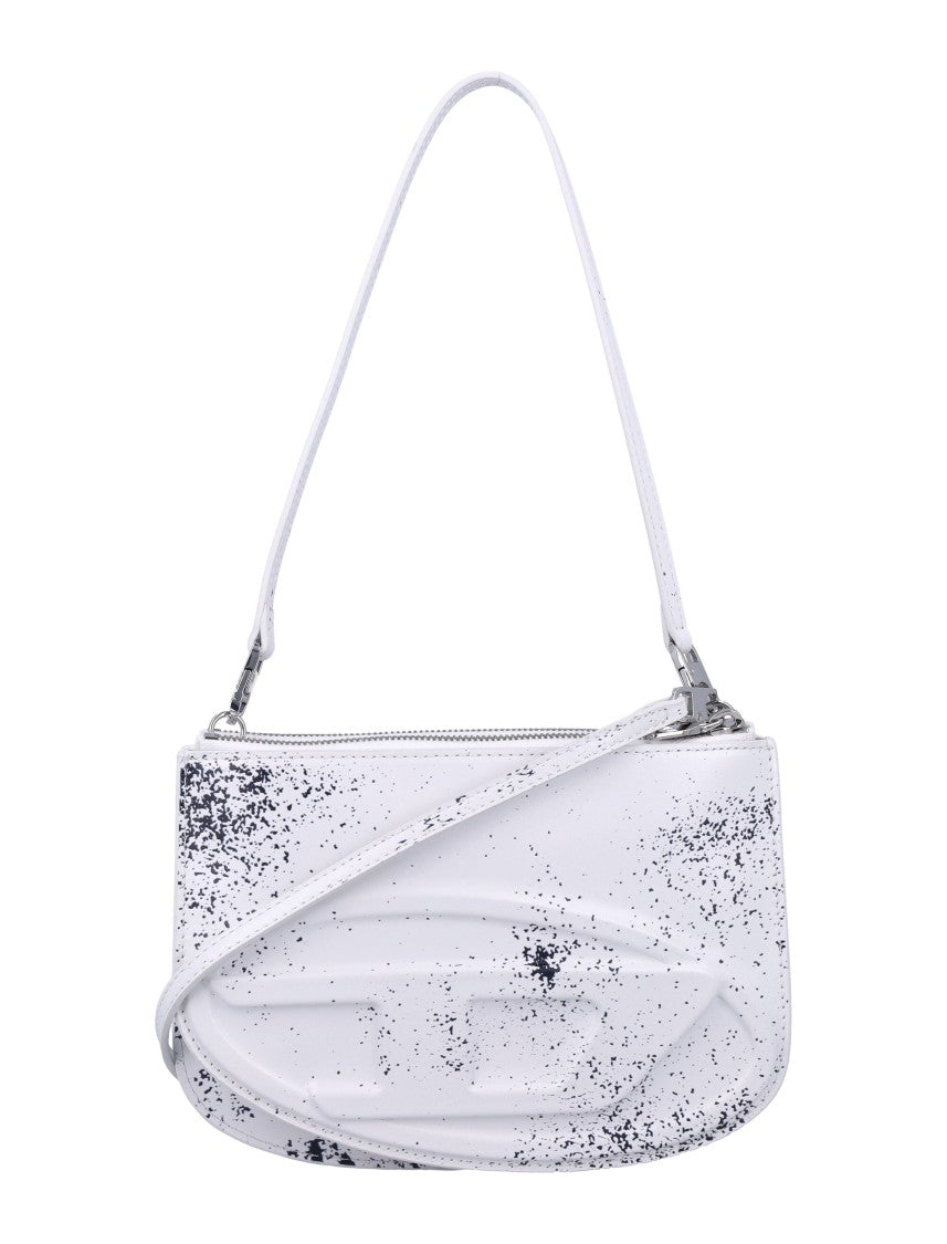 Diesel 1Dr Twin Rectangular White Handbag