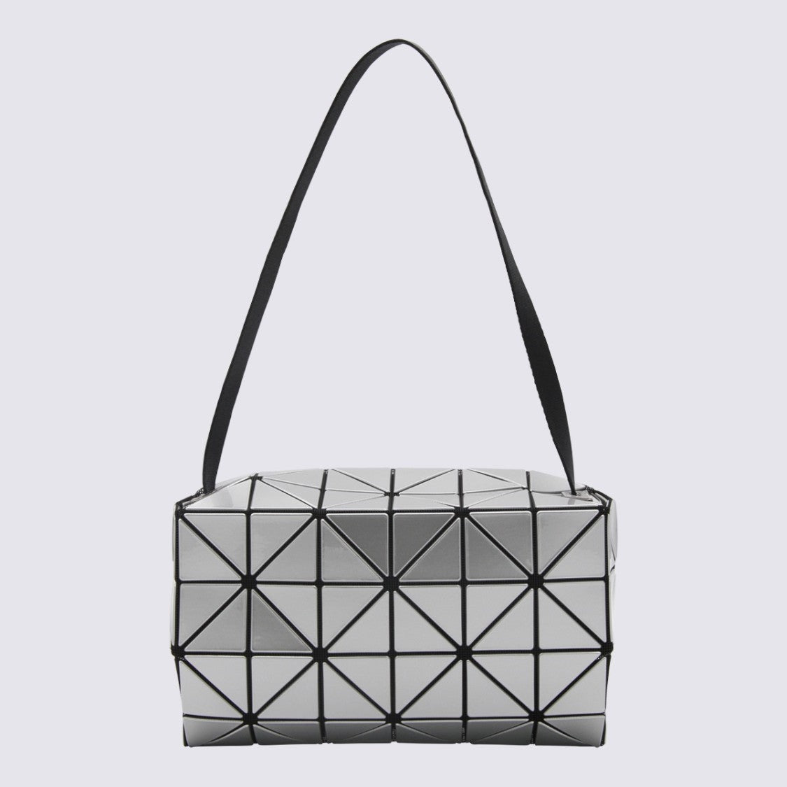 Bao Bao Issey Miyake Geometric Silver Bag With Sculptural Design