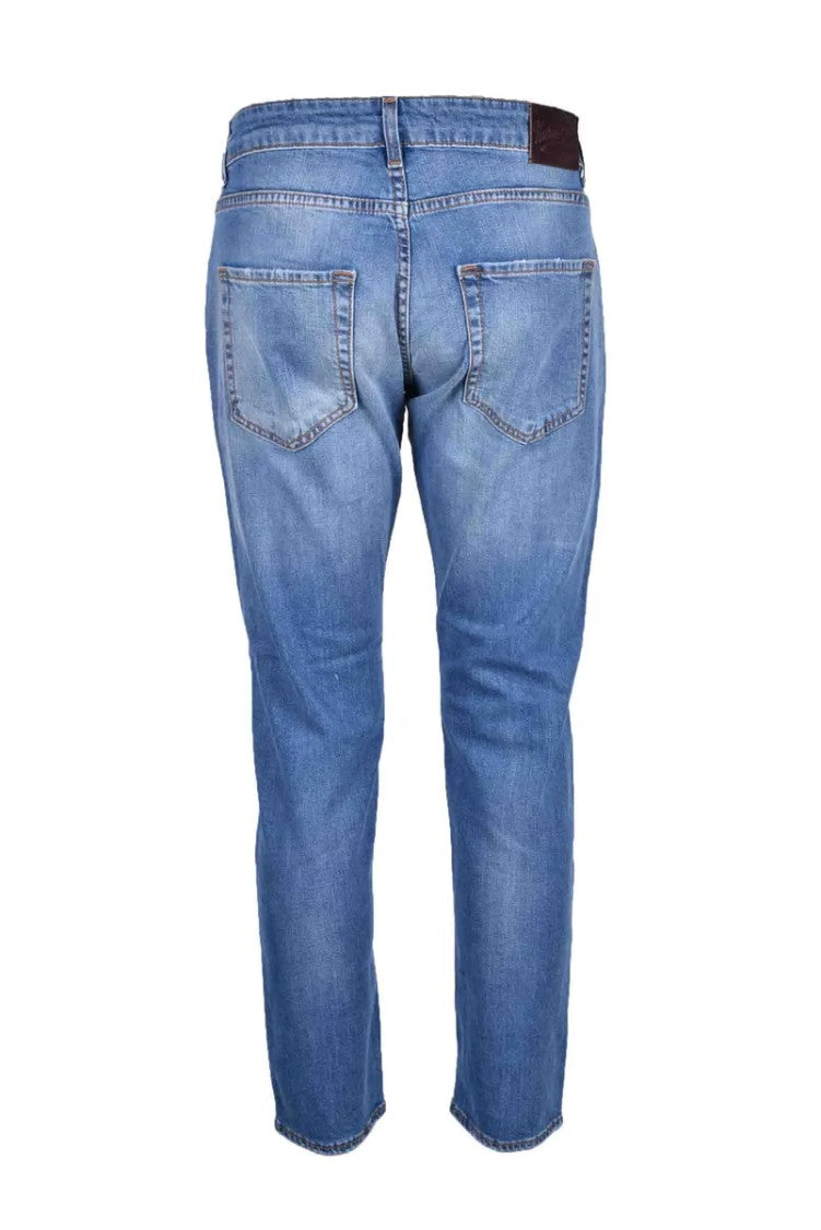 Takeshy Kurosawa Cotton Elastane Jeans - Blue