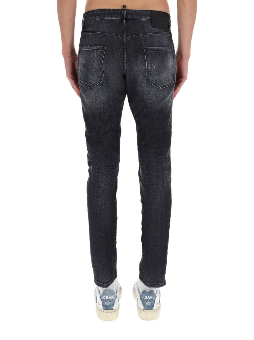 Dsquared2 Teddy Distressed Slim Jeans