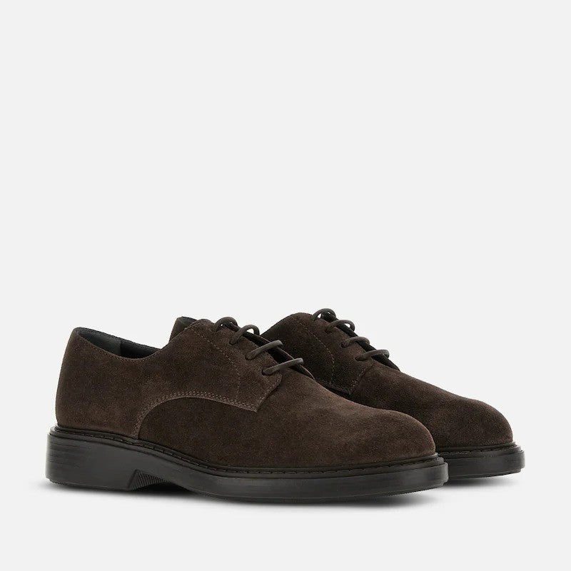 Hogan Rich Suede Derby Shoes