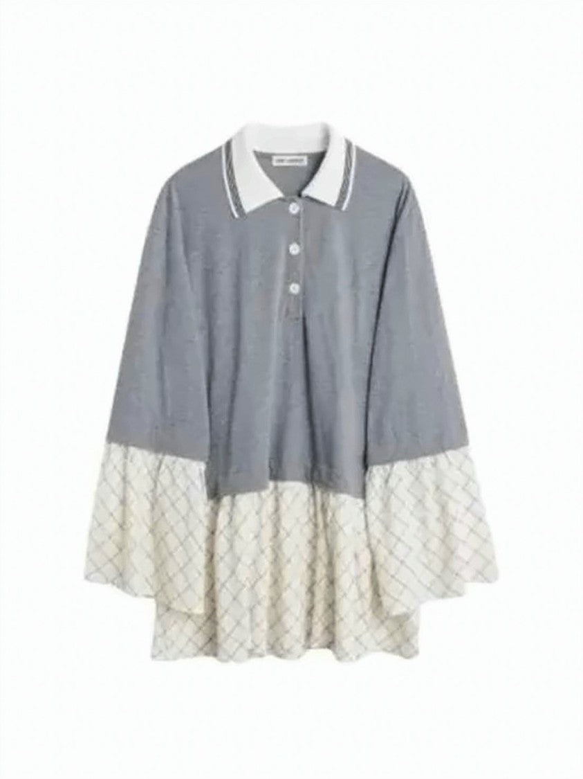 Our Legacy Polo-Collared Mini Dress With Flared Design