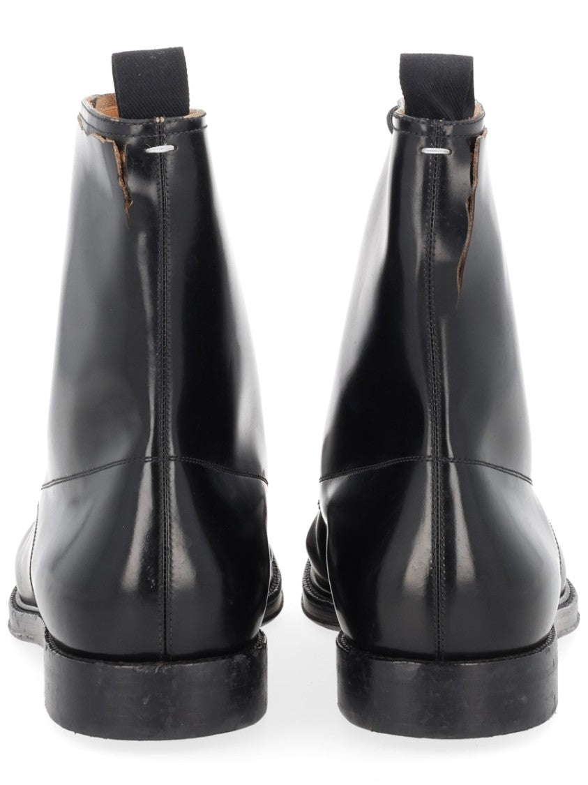 Maison Margiela Black Leather Loved To Death Boots