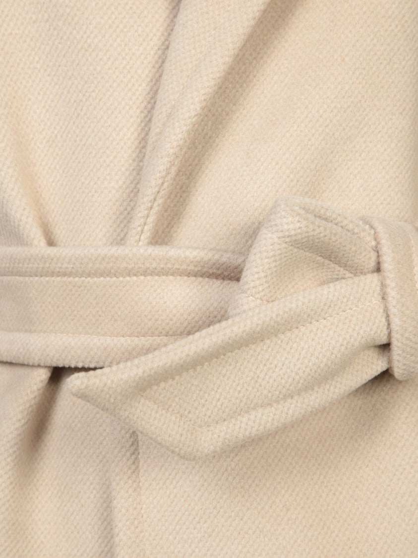 Blanca Vita Wrap Silhouette Beige Coat