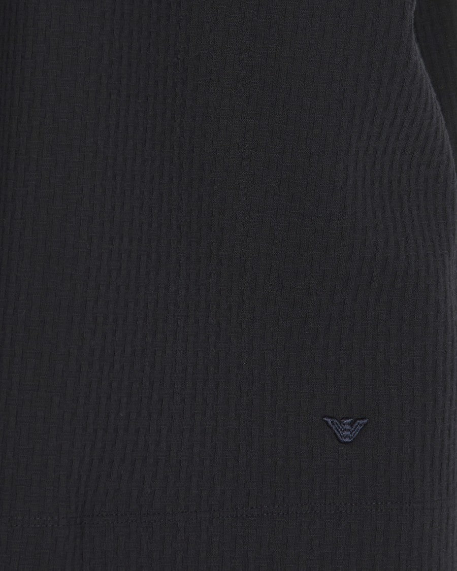 Emporio Armani Navy Blue Cotton T-Shirt