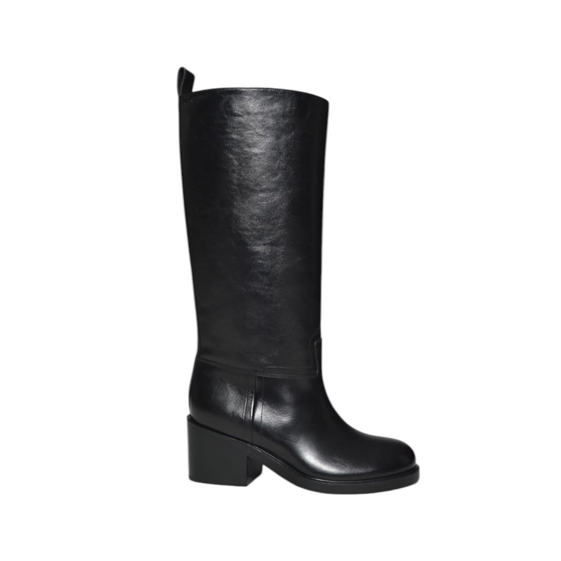 Bally Peggy High Boots In Black Leather