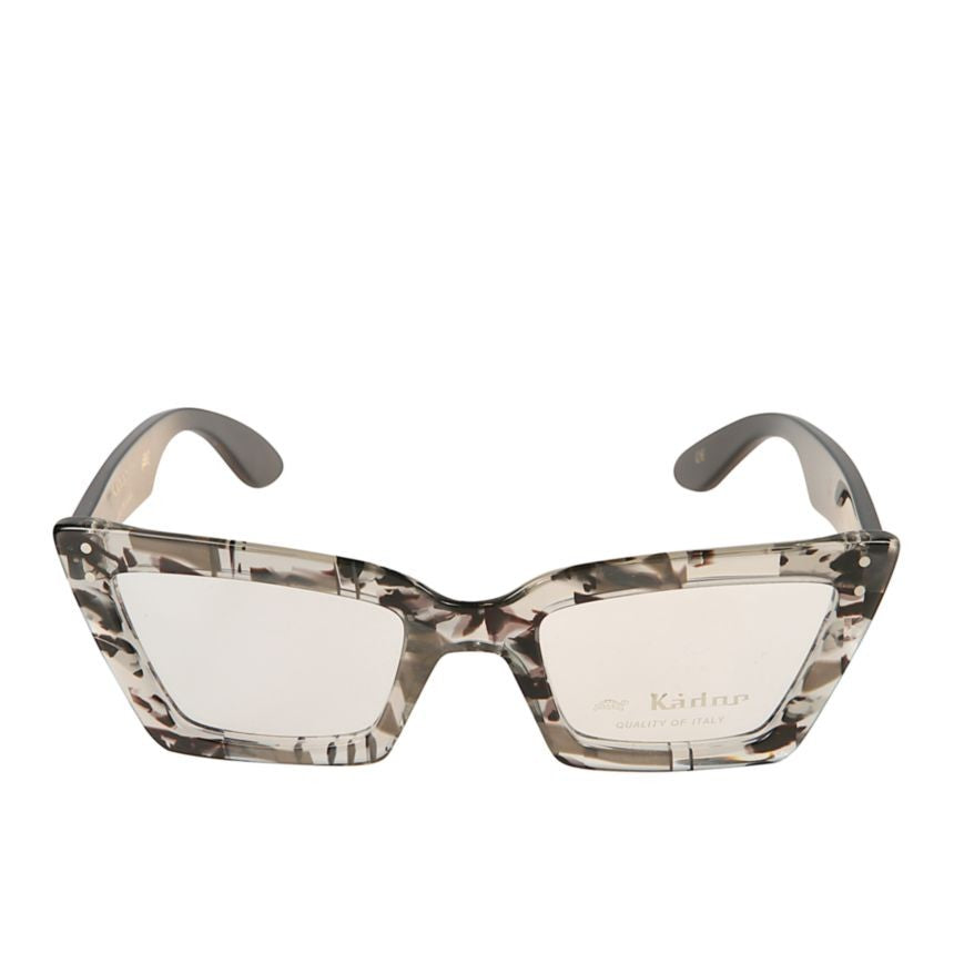 Kador Alexa Oversized Square Frame Eyeglasses With Marbled Pattern