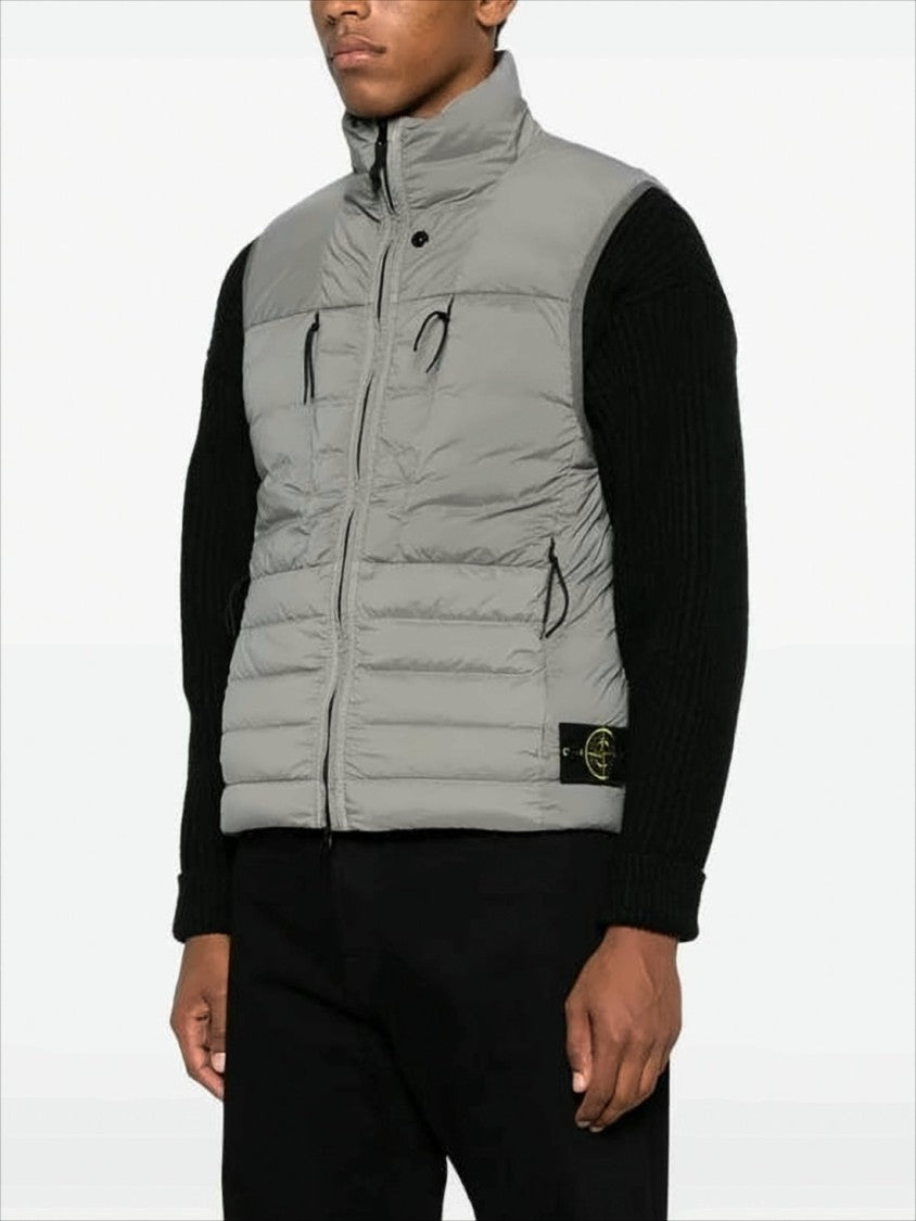 Stone Island Quilted Grey Tunnel Vest