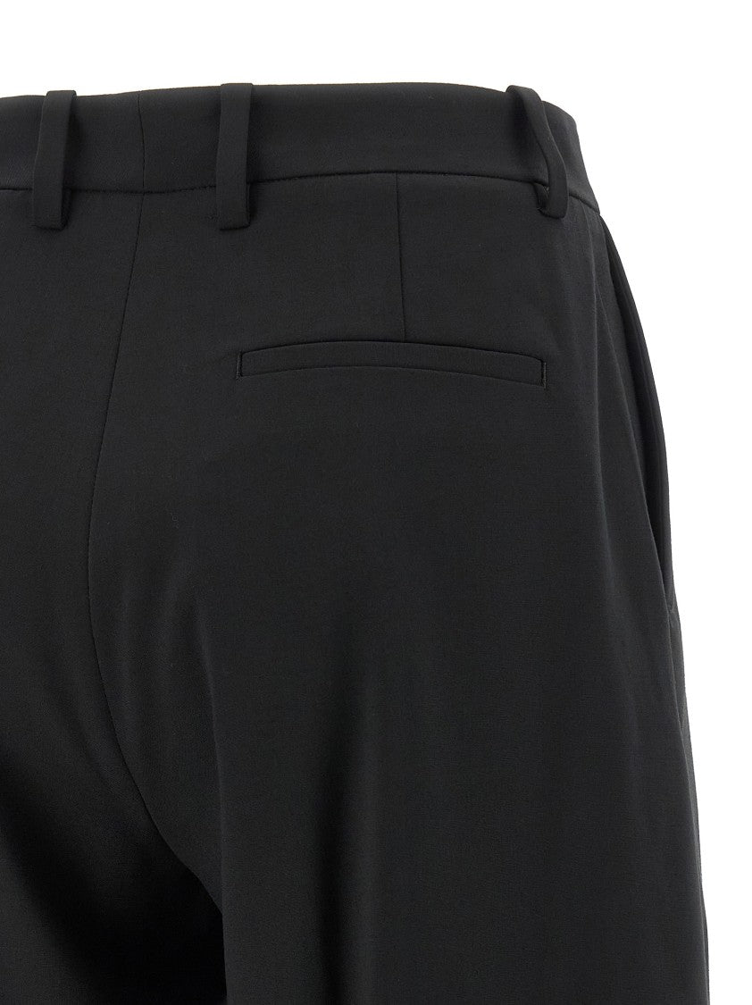 Moncler Genius Tailored Wool Blend Trousers With Adjustable Snaps