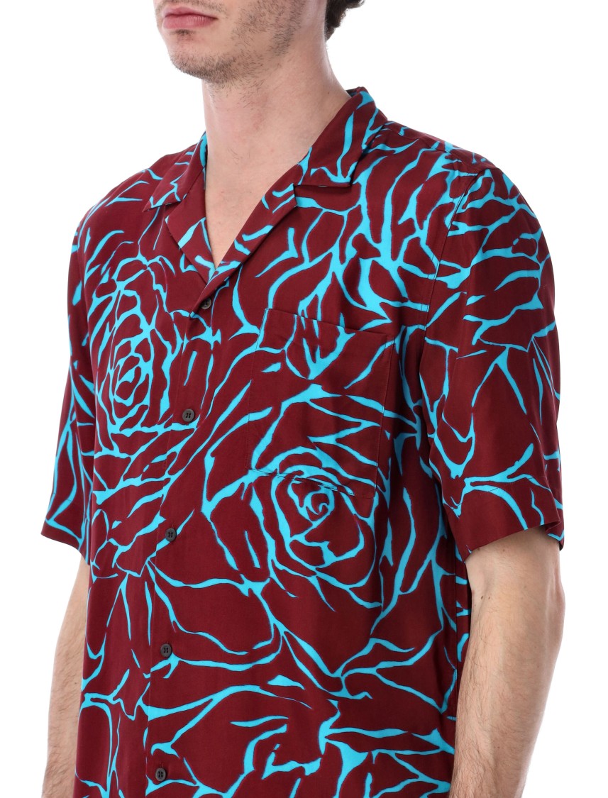 Dries Van Noten Burgundy Boxy Shirt