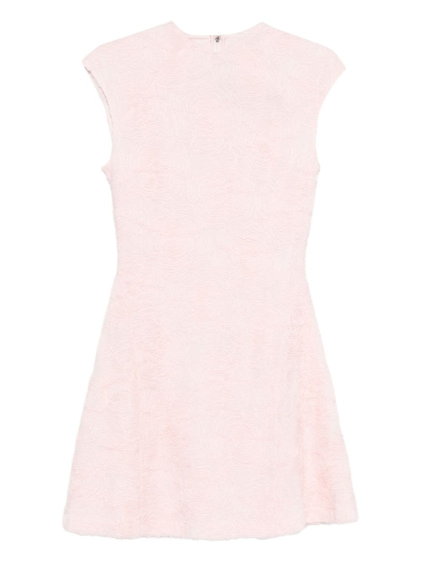 Rotate Floral Mini Dress With High Neckline