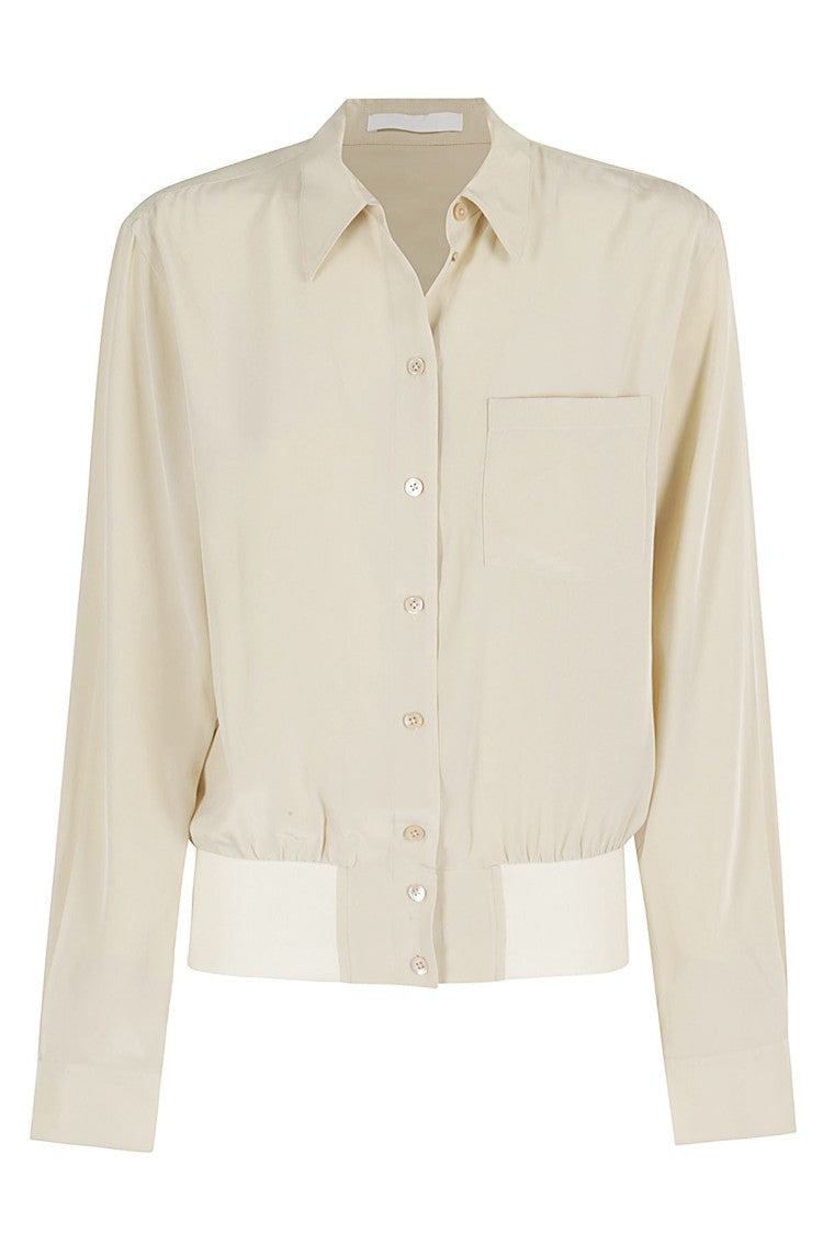 Helmut Lang Silk Bomber Shirt