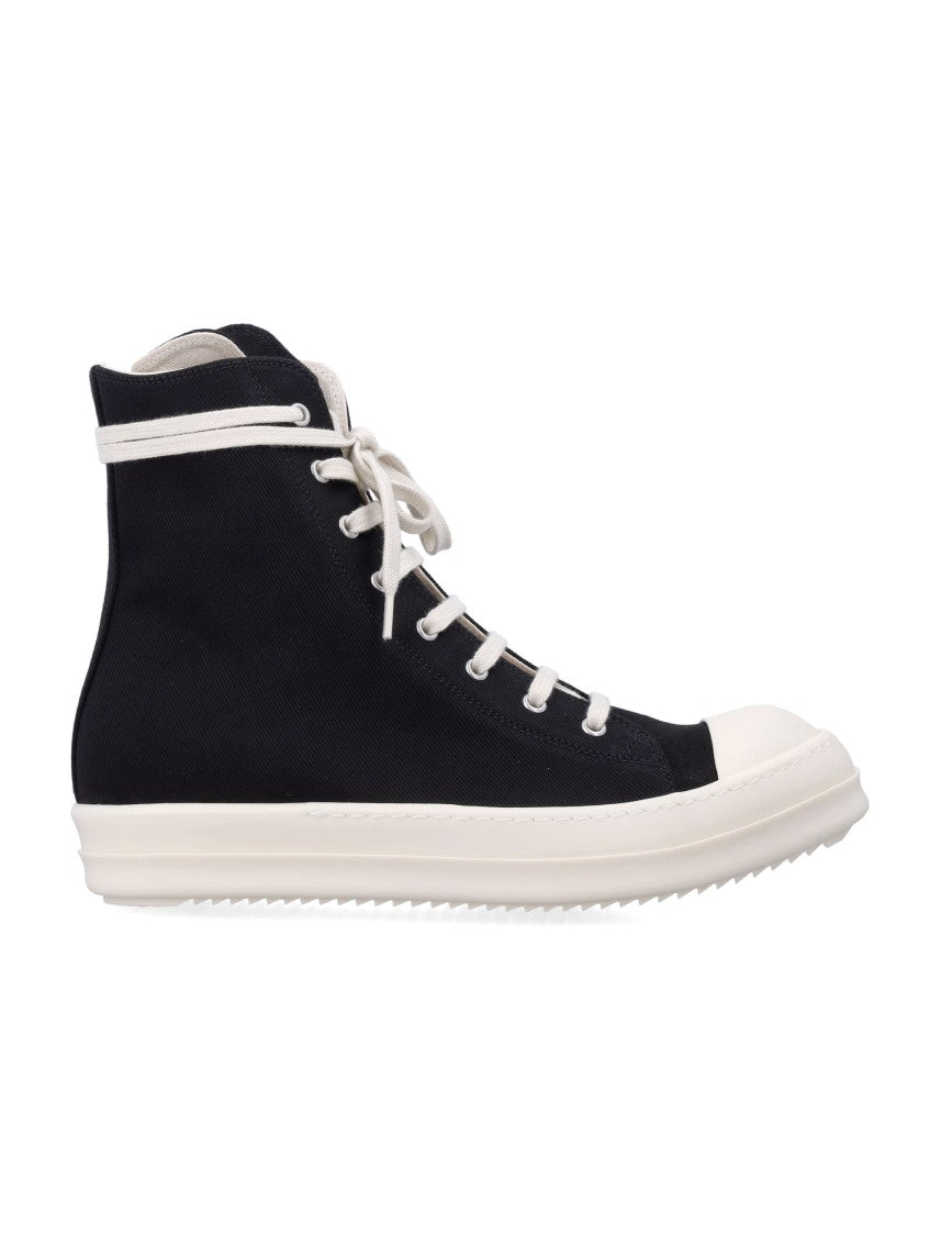 Drkshdw By Rick Owens Temple Denim Sneakers