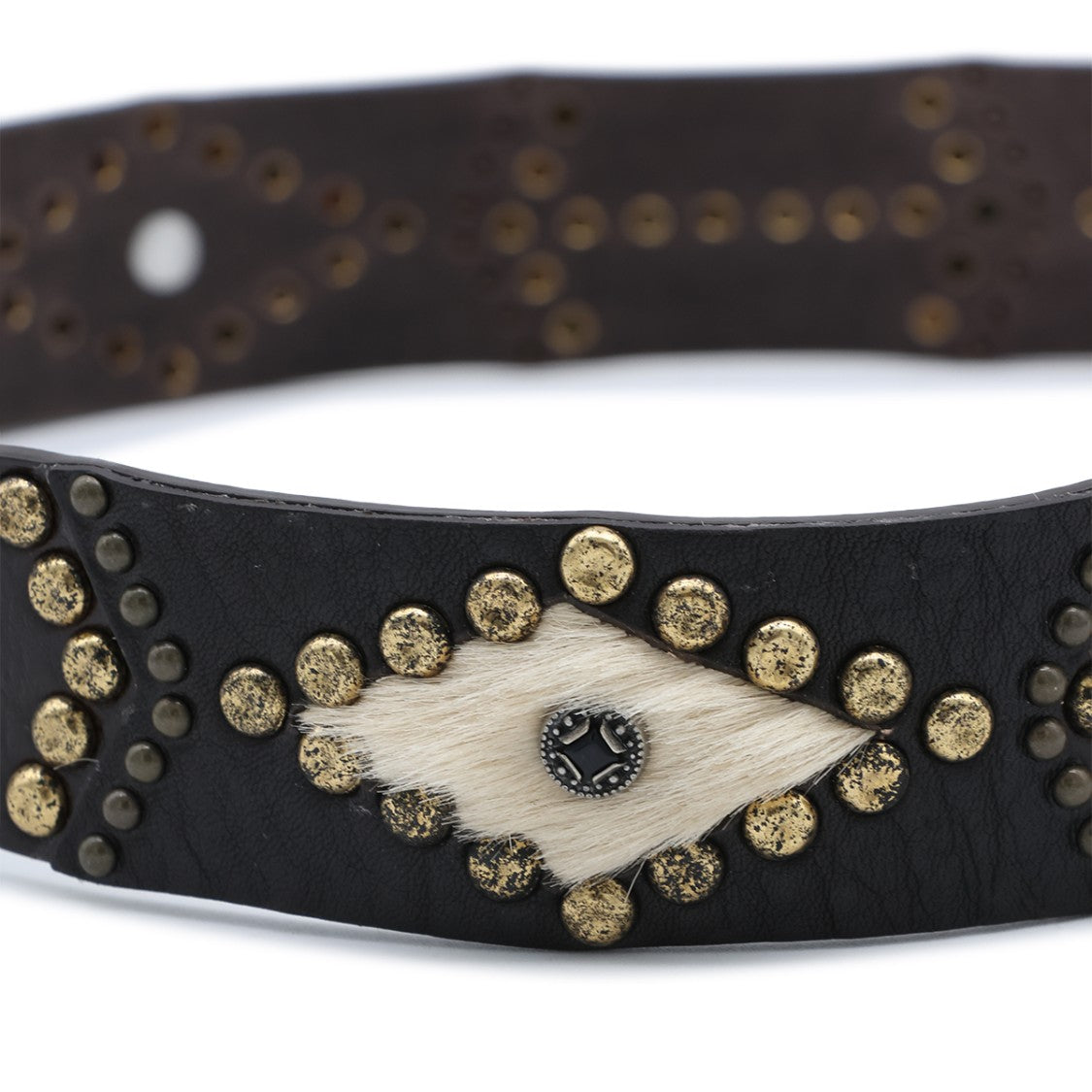 Golden Goose Brown Leather Boho Style Belt