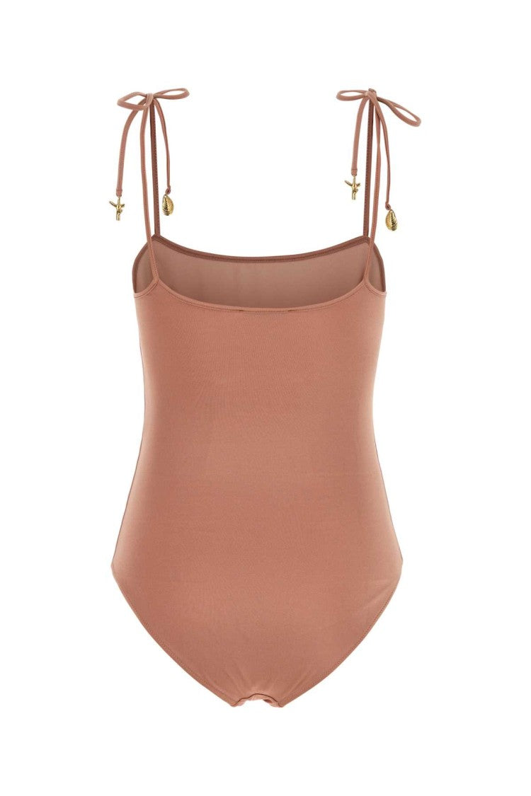 Chloé Antiqued Pink Stretch Nylon Swimsuit