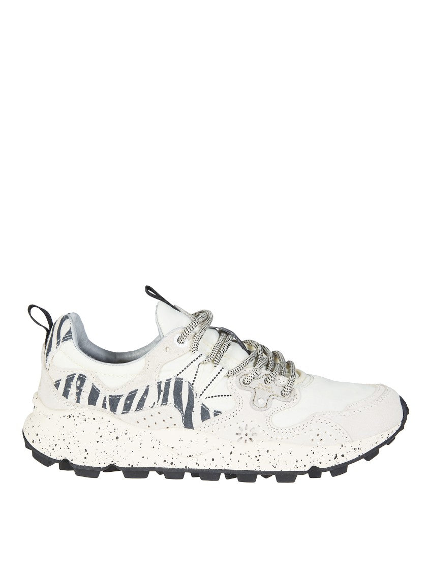 Flower Mountain Off-White Yamano 3 Pig Nubuck Sneakers