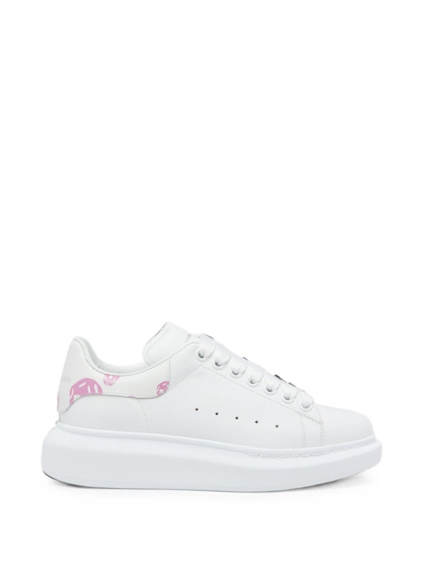 Alexander Mcqueen White Skull-Print Oversized Rubber Sole Sneakers