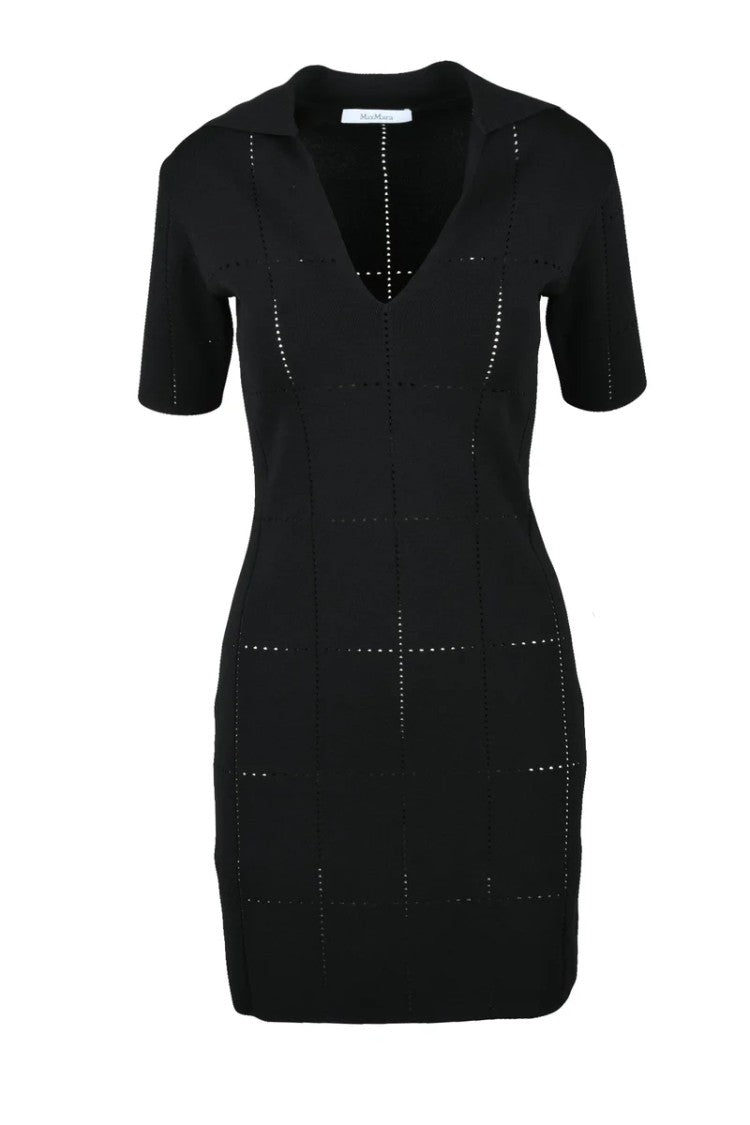 Max Mara Olivi Knit Dress - Black