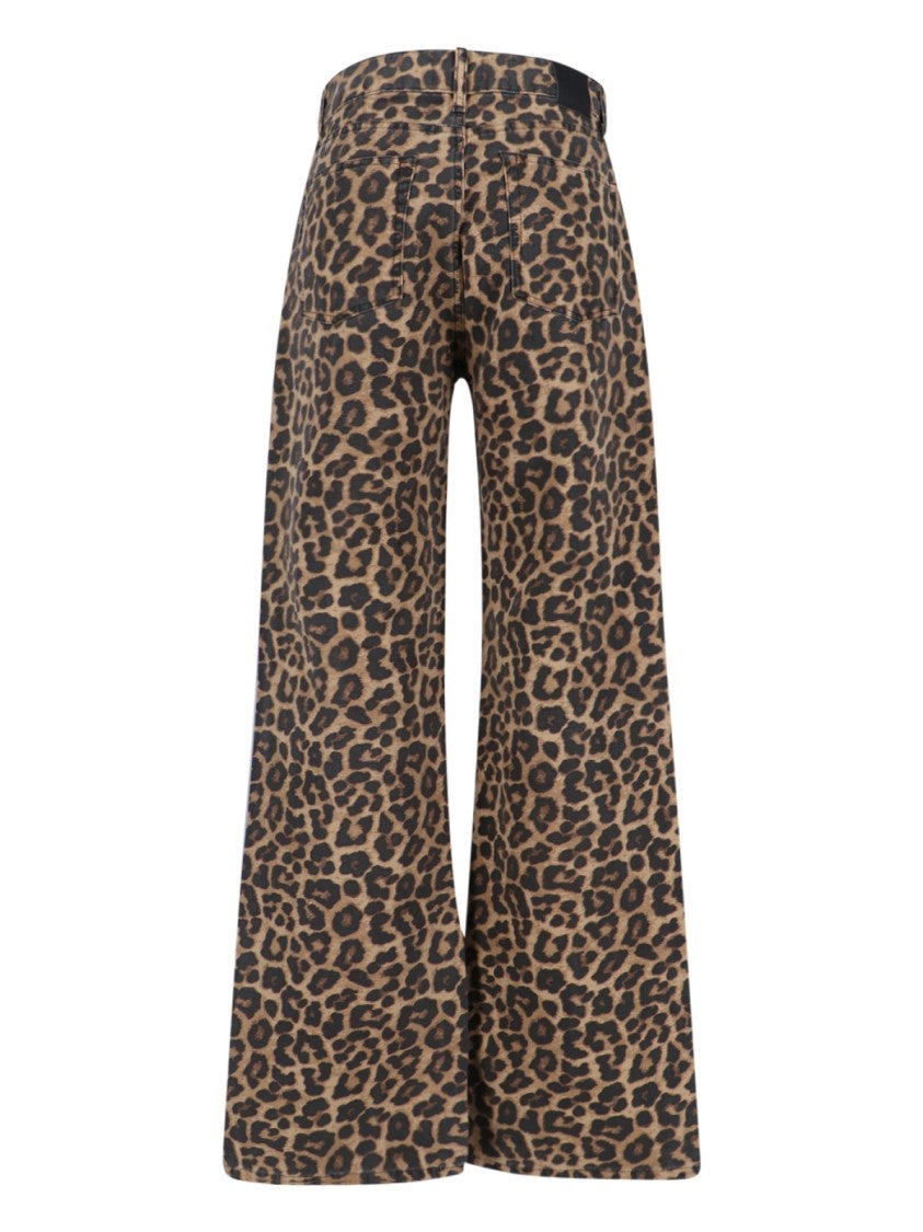 Anine Bing "Hugh" Straight Jeans – Multicolor